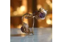 Vintage Jewlery Earrings Amethyst Original Vintage 14K Rose Gold vec028r